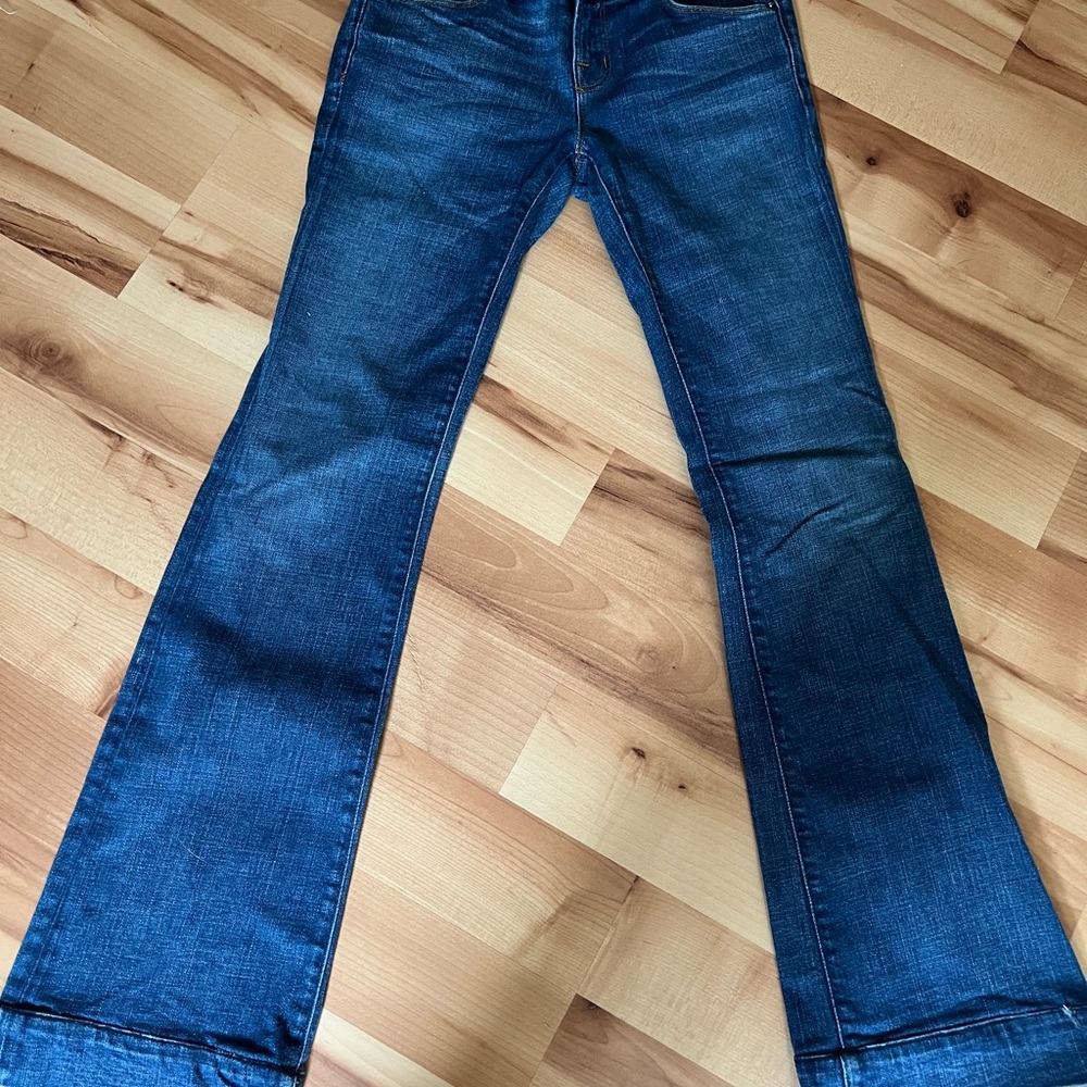J Brand Dark Blue Flare Jeans